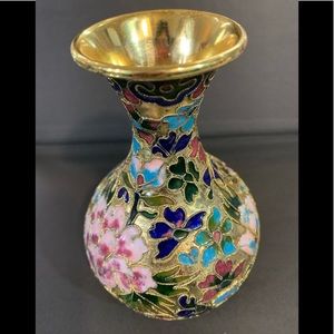 Vintage cloisonne small vase